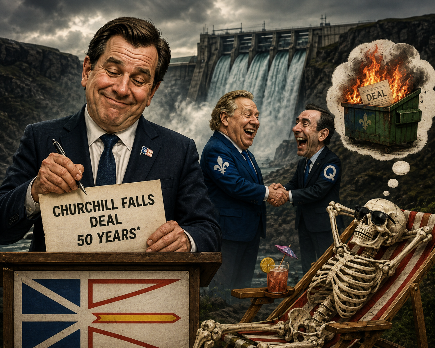 Well, Well, Well… Another Churchill Falls Newfoundland-Labrador Deal With Quebec. What Could Possibly Go Wrong? 😂